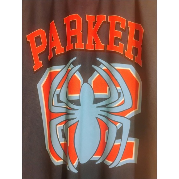 Marvel Spiderman Jersey Size Medium AOP Pit2Pit 25" Parker 62 NWOT Nice Clean - Picture 3 of 6